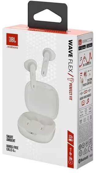 Навушники JBL Wave Flex (JBLWFLEXWHT) White 272403 фото