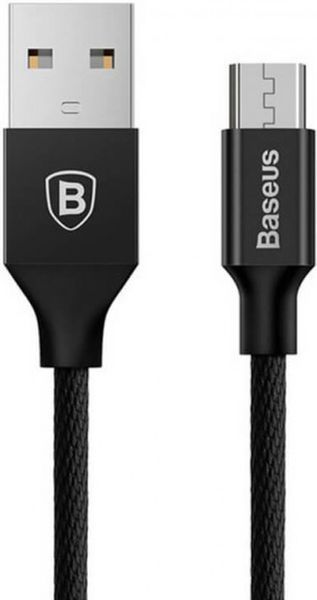 Кабель Baseus Cafule MicroUSB (CAMKLF-BG1) Black 1m 142950 фото