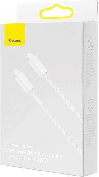 Кабель Baseus Superior Type-C/Type-C 100W (1m) CALD000202 White 245907 фото
