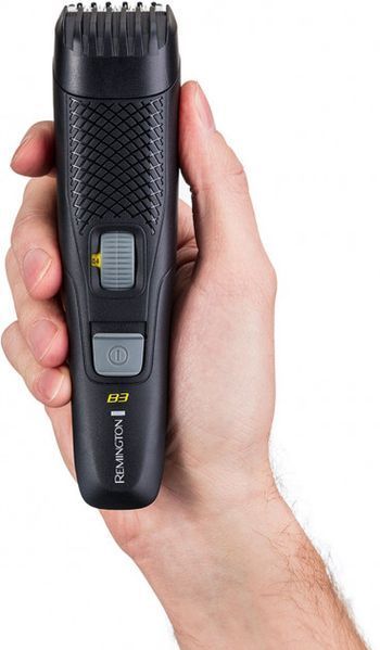 Тример Remington Style Series, для бороди і вусів, АААх2, роторний мотор, чохол, сталь, чорний (MB3000) 370394 фото