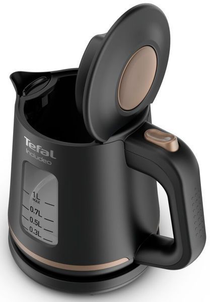 Електрочайник Tefal Includeo 1л, пластик, чорний (KI533811) 369385 фото