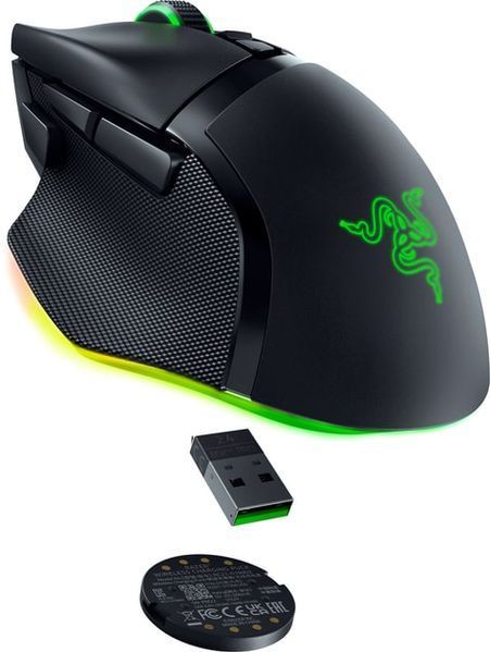 Миша Razer Basilisk V3 Pro 35K, RGB, USB-A/WL/BT, чорний (RZ01-05240100-R3G1) 374850 фото