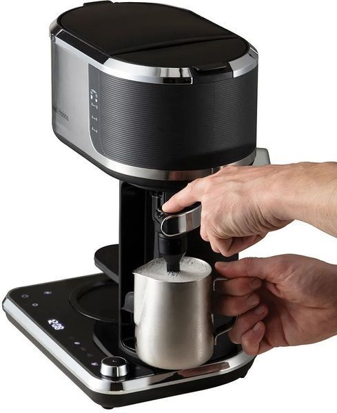 Кавоварка Russell Hobbs крапельна Attentiv Coffee Bar 1.5л, мелена, LED-дисплей, чорно-метал (26230-56) 363354 фото