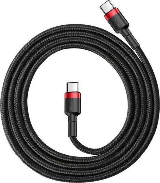 Кабель Baseus Cafule USB Type-C 3A 1.0 М (CATKLF-G91) B-Red 253554 фото