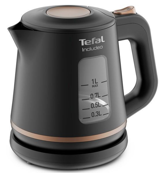 Електрочайник Tefal Includeo 1л, пластик, чорний (KI533811) 369385 фото
