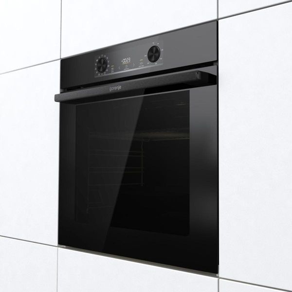 Духова шафа Gorenje електрична, 77л, A+, дисплей, макс.темп.- 300, IconLed, чорний 390399 фото