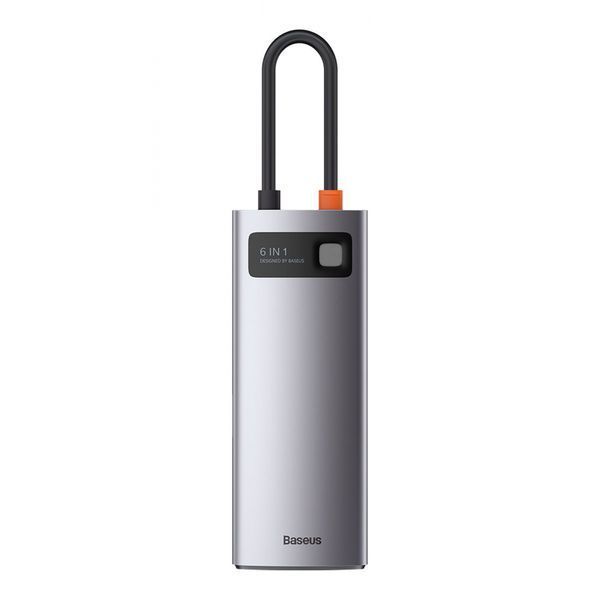 USB-Хаб Baseus Metal Gleam Series 6-in-1 Type-C CAHUB-CW0G Grey 246426 фото