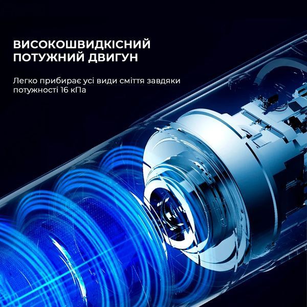 Ручний пилосос Deerma Vacuum Cleaner Blue (DX1000W) 317605 фото