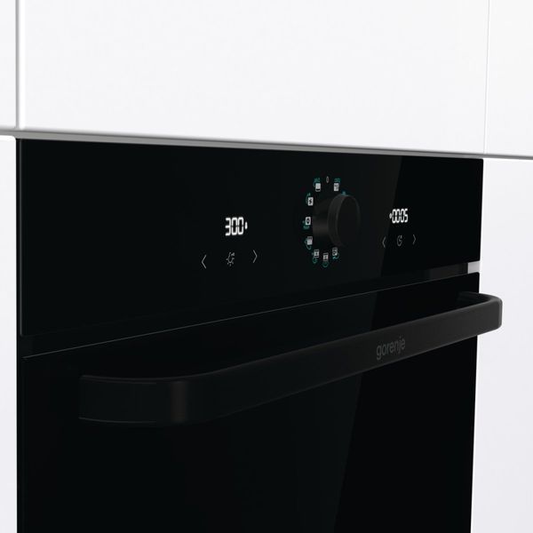 Духова шафа Gorenje електрична, 77л, A, пара, дисплей, макс.темпер.-300, чорний (BOS67371SYB) 366299 фото