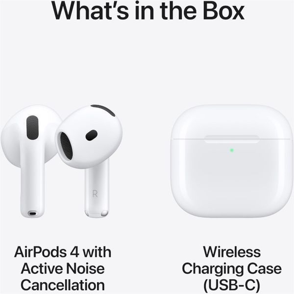 Навушники Apple AirPods 4 with Active Noise Cancellation (MXP93) White 319887 фото