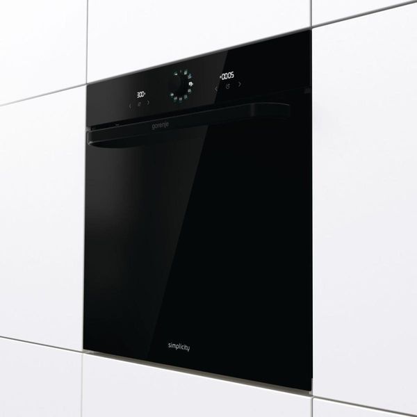 Духова шафа Gorenje електрична, 77л, A, пара, дисплей, макс.темпер.-300, чорний (BOS67371SYB) 366299 фото