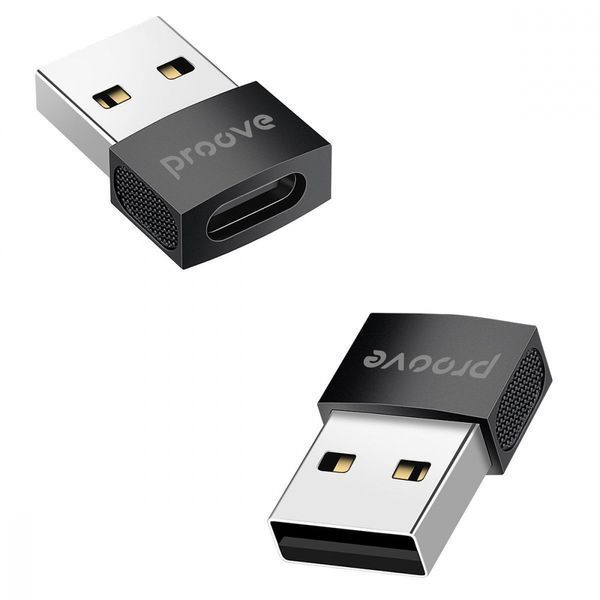 Перехідник OTG Proove Extension Type-C to USB (HBEX00012001) Black 286774 фото