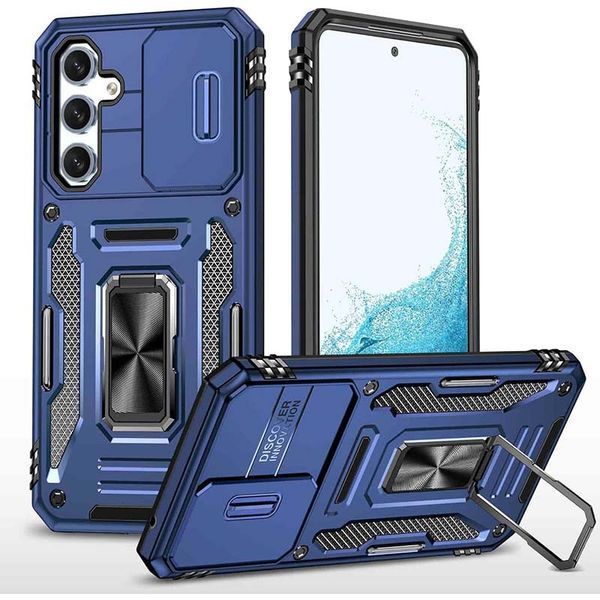 Ударостійкий чохол Camshield Army Ring для Samsung Galaxy S23 Синій / Navy 285593 фото