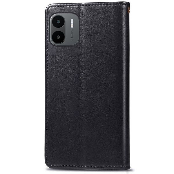 Шкіряний чохол книжка GETMAN Gallant (PU) для Xiaomi Redmi A1 / A2 Чорний 257887 фото