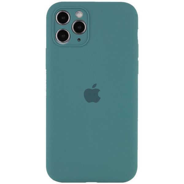 Чохол Silicone Case Full Camera Protective (AA) для Apple iPhone 12 Pro Max (6.7") Зелений / Pine green 217221 фото