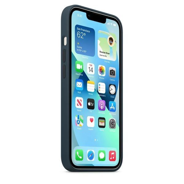 Чохол-накладка iPhone 13 Pro Apple Silicone Case Animation & MagSafe Abyss Blue 391194 фото