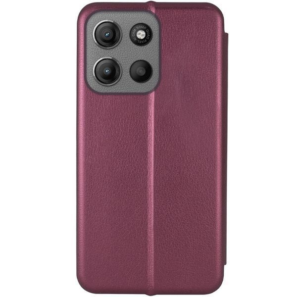 Шкіряний чохол-книжка Classy для Motorola Moto G15 4G Бордовий 377812 фото