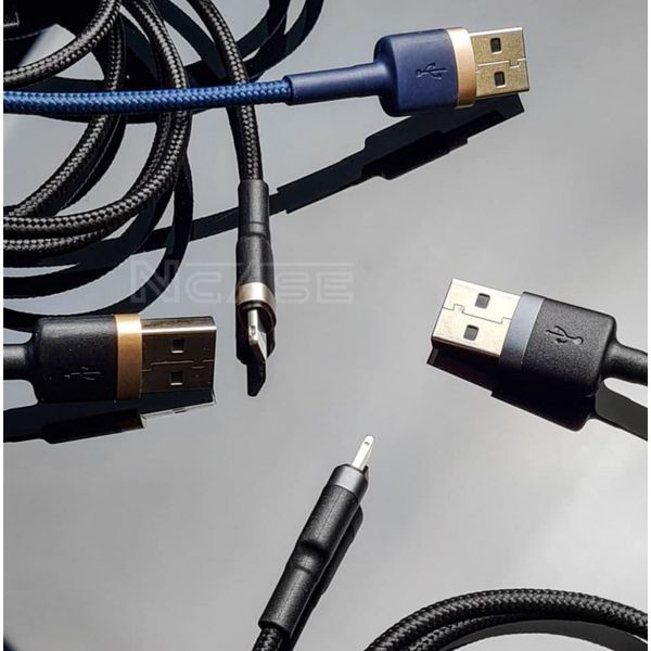 Кабель Baseus Cafule Lightning 1.5A (2m) (CALKLF-CV3) gold/blue 396907 фото