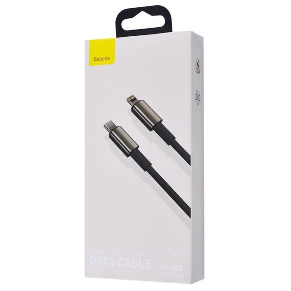 Кабель Baseus Tungsten Gold Type-C To Lightning PD 20W (2m) CATLWJ-A01 Black 274263 фото