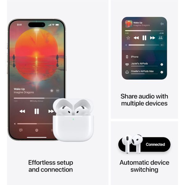 Навушники Apple AirPods 4 with Active Noise Cancellation (MXP93) White 319887 фото