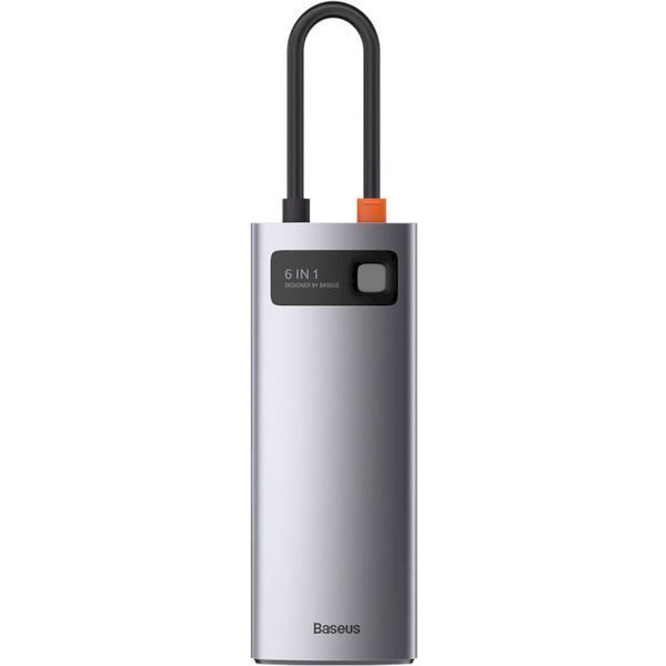 USB-Хаб Baseus Metal Gleam Series 6-in-1 Type-C CAHUB-CW0G Grey 246426 фото