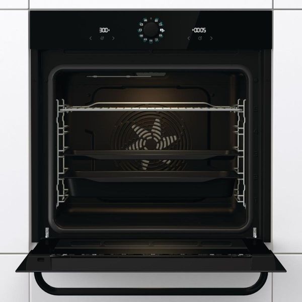 Духова шафа Gorenje електрична, 77л, A, пара, дисплей, макс.темпер.-300, чорний (BOS67371SYB) 366299 фото