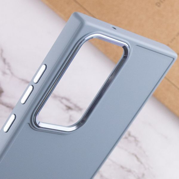 TPU чохол Bonbon Metal Style для Samsung Galaxy S24 Ultra Блакитний / Mist blue 284982 фото