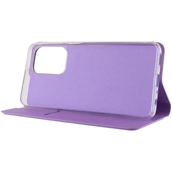 Шкіряний чохол книжка GETMAN Elegant (PU) для Motorola Moto G32 Бузковий 282497 фото