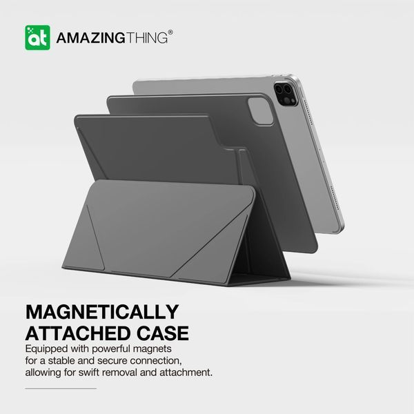 Чохол-книжка iPad Air 11 (2024) / Air 5,10.9 (2022) AmazingThing Matte Pro Mag Folio with Stand (IPAD11MPMBK) Titan Black 341324 фото