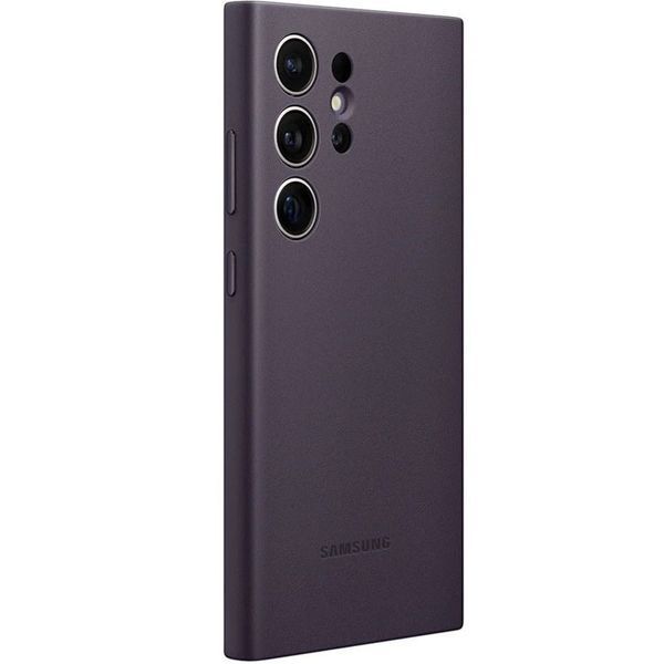 Шкіряний чохол Leather Case (AAA) для Samsung Galaxy S24 Ultra Purple 318044 фото