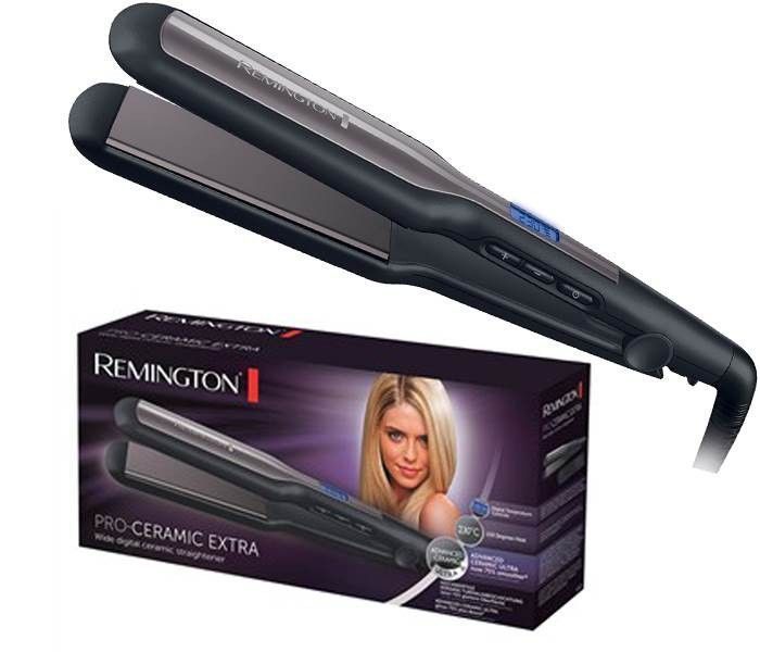 Випрямляч Remington Pro-Ceramic Extra, >300Вт, 150-230С, дисплей, чохол, кераміка, чорний (S5525) 371074 фото