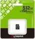 Карта пам'яті Kingston MicroSDXC 512GB Canvas Select Plus Gen3 150MB/s A1 (SDCS3/512GBSP) 388827 фото 1
