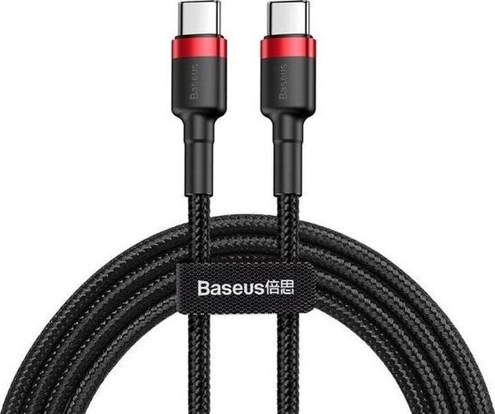Кабель Baseus Cafule USB Type-C 3A 1.0 М (CATKLF-G91) B-Red 253554 фото