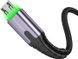 Кабель ESSAGER LED Light USB Charging & Data Cable Micro 2.4A 2M (EXCM-XGA0G) Black 314343 фото 2