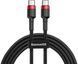 Кабель Baseus Cafule USB Type-C 3A 1.0 М (CATKLF-G91) B-Red 253554 фото 1
