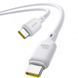 Кабель Baseus Silky Series Fast Charging Type-C to Type-C 100W (1m) (P10377704213-00) white 359832 фото 4