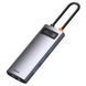 USB-Хаб Baseus Metal Gleam Series 6-in-1 Type-C CAHUB-CW0G Grey 246426 фото 13