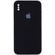 Чохол Silicone Case Square Full Camera Protective (AA) для Apple iPhone XS / X (5.8") Чорний / Black 212982 фото 4