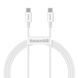 Кабель Baseus Superior Type-C/Type-C 100W (1m) CALD000202 White 245907 фото 1