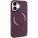 TPU чохол Bonbon Metal Style with MagSafe для Apple iPhone 16 Plus (6.7") Бордовий / Plum 322903 фото 3