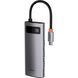 USB-Хаб Baseus Metal Gleam Series 6-in-1 Type-C CAHUB-CW0G Grey 246426 фото 2