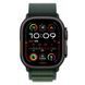 Ремінець Apple Watch Alpine Loop Band Small Для Watch 49mm - Black Titanium Finish - Dark Green (MYPQ3) 330120 фото 3
