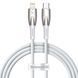Кабель Baseus Glimmer Series Fast Charging Type-C to Lightning 20W (1m) CADH000002 white 333363 фото 1