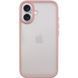 TPU+PC чохол Metal Buttons для Apple iPhone 16 (6.1") Рожевий 318260 фото 1