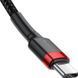 Кабель Baseus Cafule USB Type-C 3A 1.0 М (CATKLF-G91) B-Red 253554 фото 6
