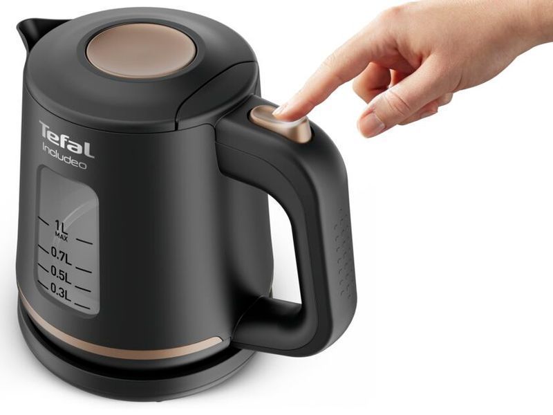 Електрочайник Tefal Includeo 1л, пластик, чорний (KI533811) 369385 фото