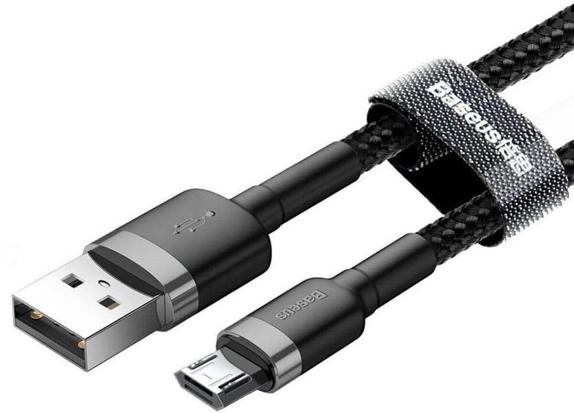 Кабель Baseus Cafule MicroUSB (CAMKLF-BG1) Black 1m 142950 фото