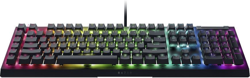 Клавіатура механічна Razer BlackWidow V4 X, 110key, Yellow Switch, USB-A, EN/RU, RGB, чорний (RZ03-04702500-R3R1) 373989 фото