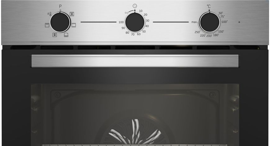 Духова шафа Beko електрична, 66л, A, конвекція, нерж (BBIE12100XC) 368226 фото