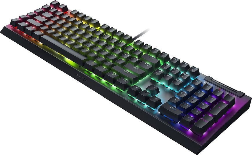 Клавіатура механічна Razer BlackWidow V4 X, 110key, Yellow Switch, USB-A, EN/RU, RGB, чорний (RZ03-04702500-R3R1) 373989 фото